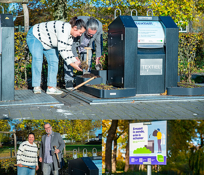 Containertuintjes om vervuiling bij ondergrondse containers tegen te gaan