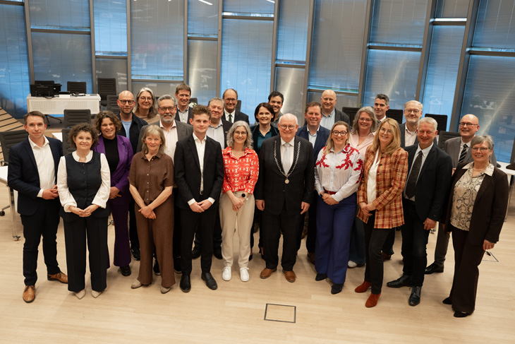 foto van de nieuwe gemeenteraad