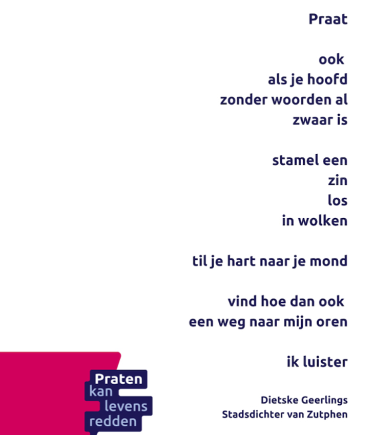 poster van het gedicht