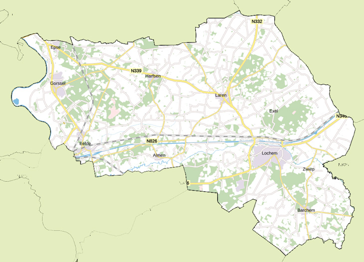 kaart van de gemeente