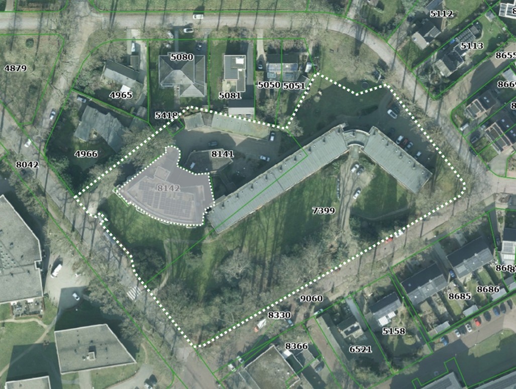 luchtfoto van project de Bloemenkamp